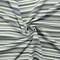 Black-White Rayon Cotton Stripe Dobby Woven Fabric By the Yard